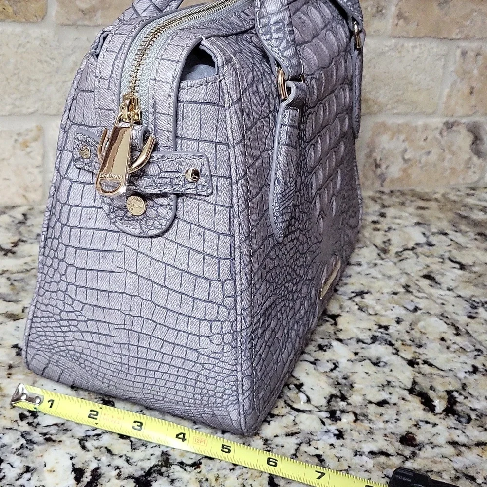 Brahmin Micaela Grey Tetra Satchel - Picture 6 of 16